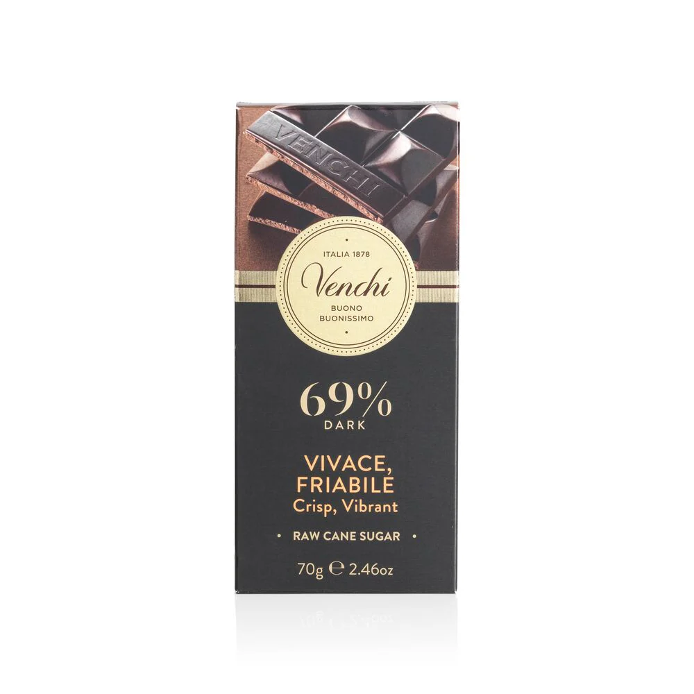 69% Crunchy Dark Chocolate Bar - Image 3