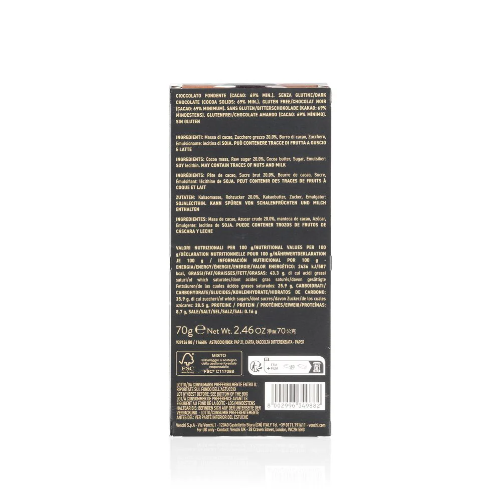 69% Crunchy Dark Chocolate Bar - Image 5