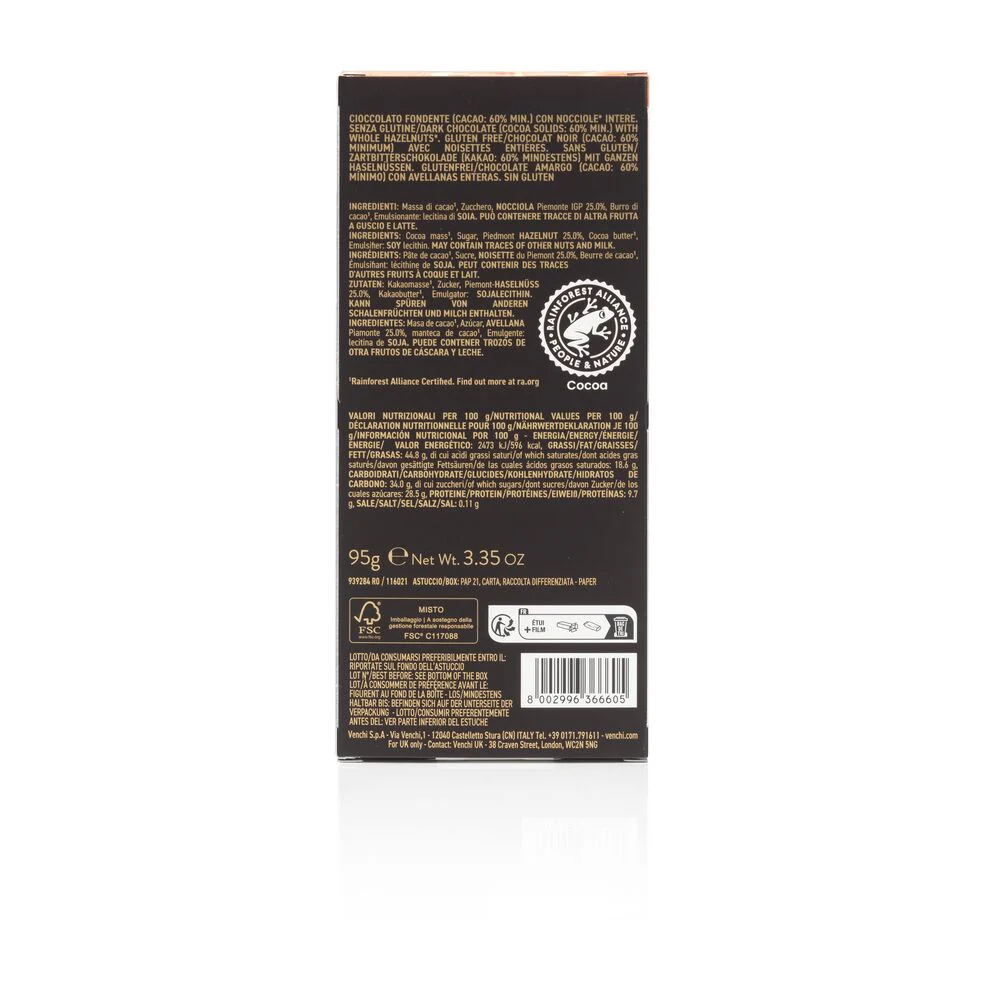 Dark Chocolate Hazelnut Bar 95 g - Image 5