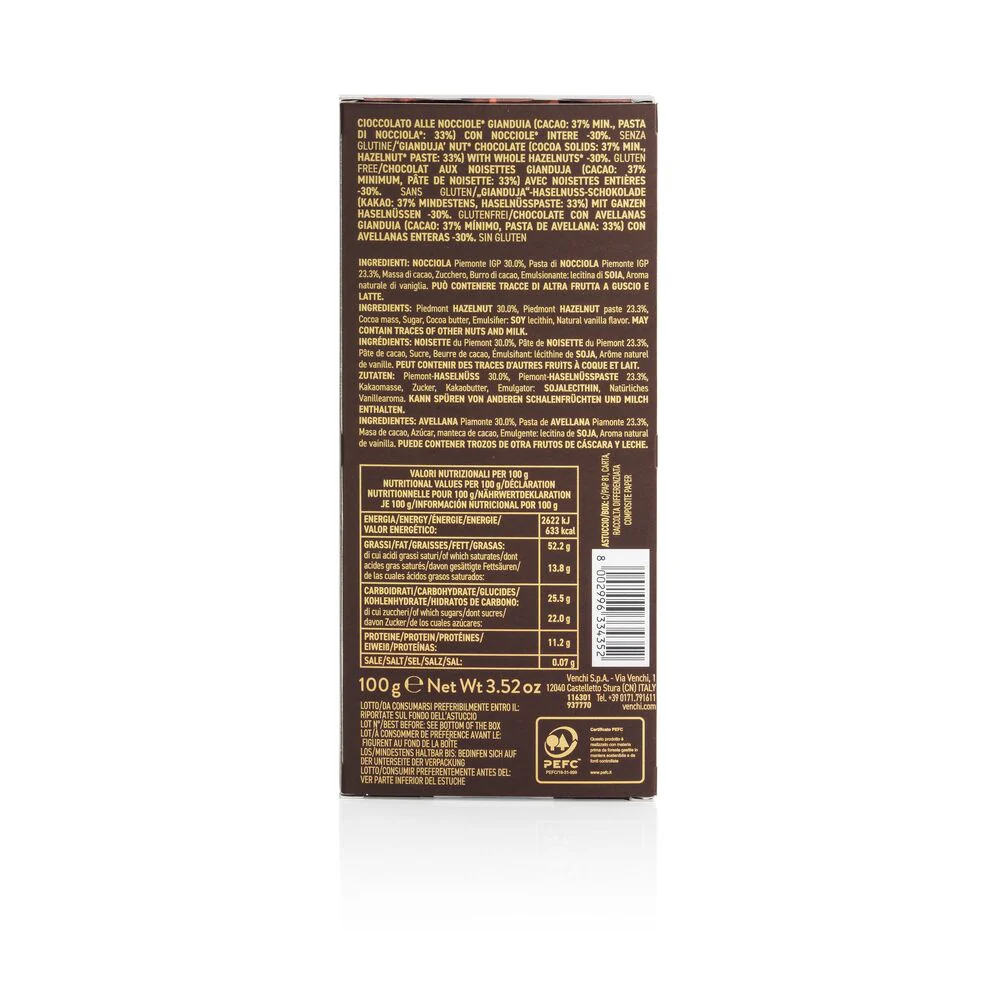 Dark Gianduia Hazelnut bar 100 g - Image 5
