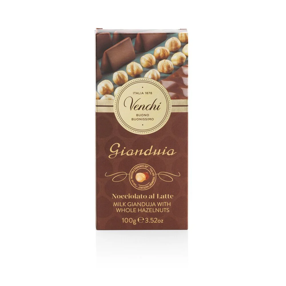 Milk Gianduia Hazelnut bar 100 g - Image 3