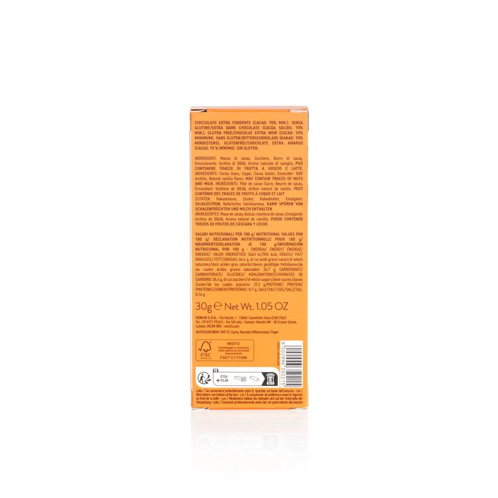 Mini 70% Dark Chocolate Bar 30g - Image 3