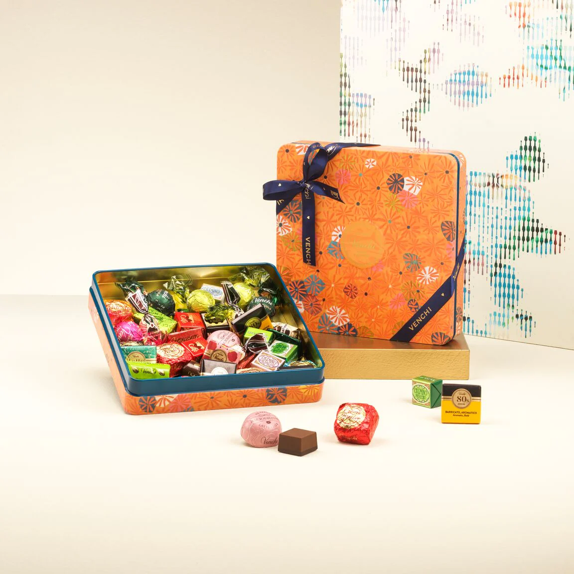 Murrine Square Metal Tin
