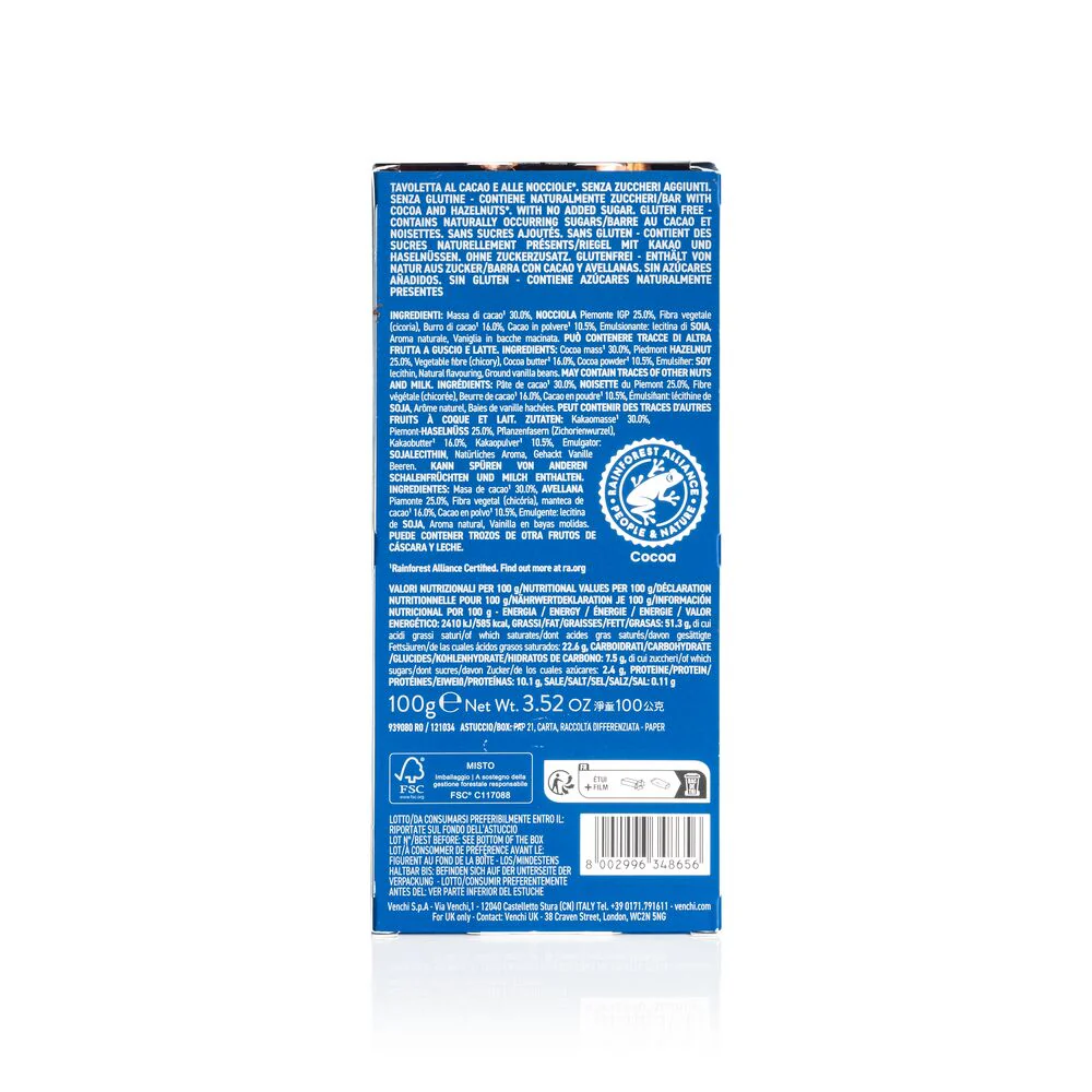 NO Added Sugar Dark Chocolate Hazelnut Bar - Image 5
