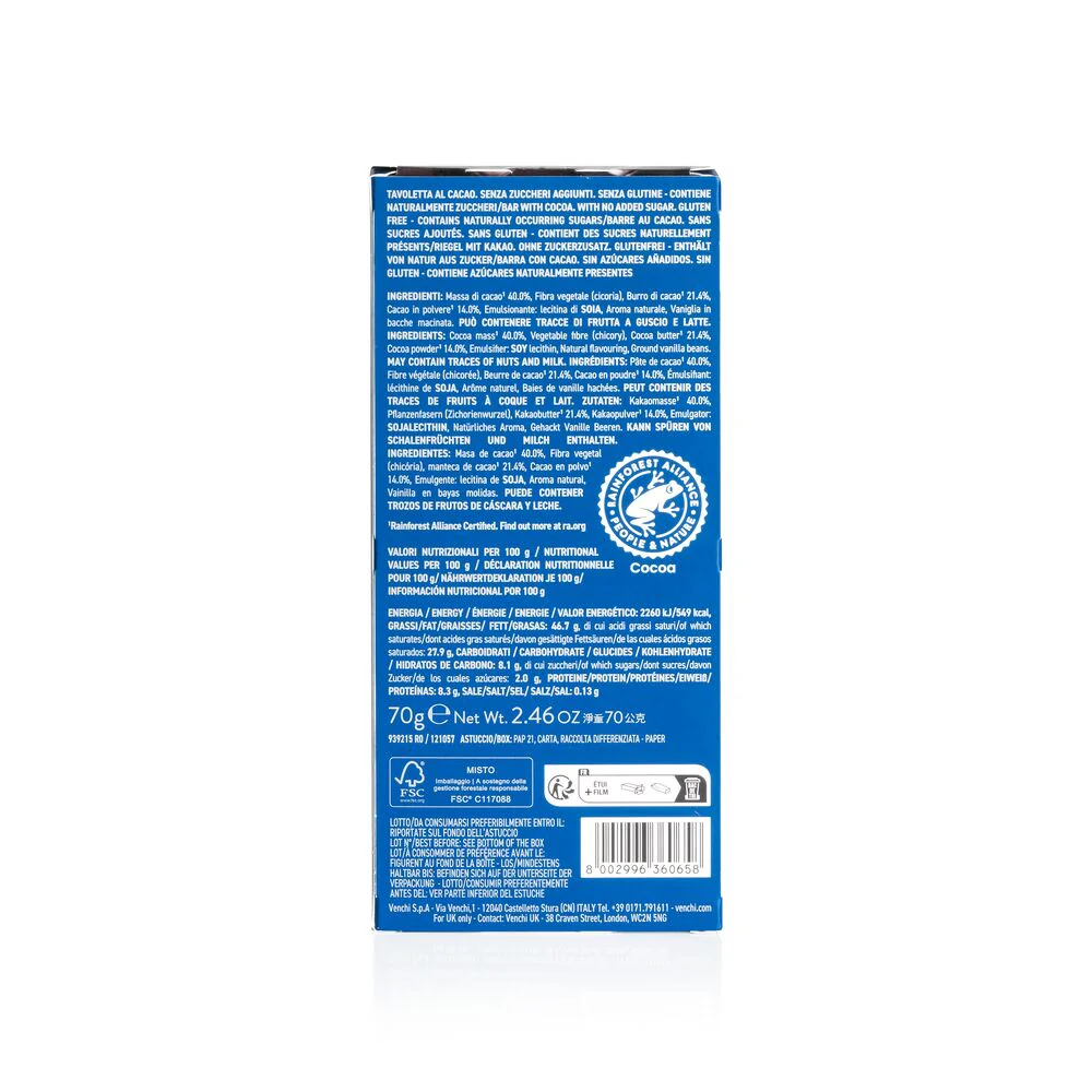 NO Added Sugar Extra Dark Chocolate Bar - Image 5