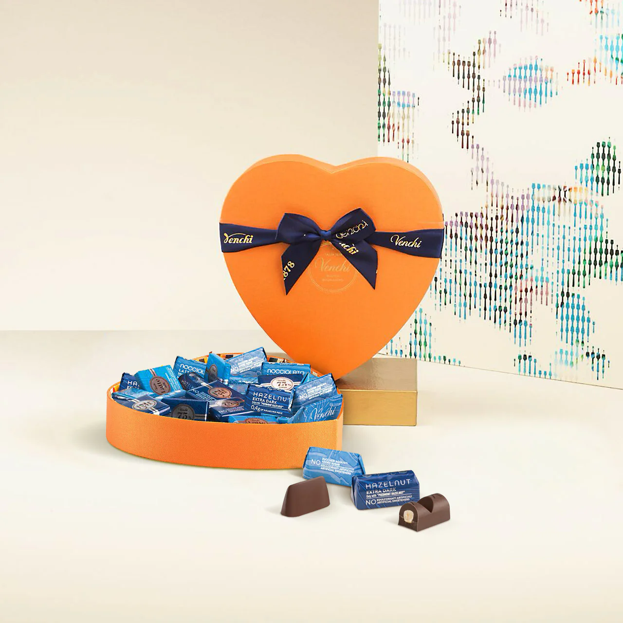 Murrine No Added Sugar Heart Shaped Gift Box