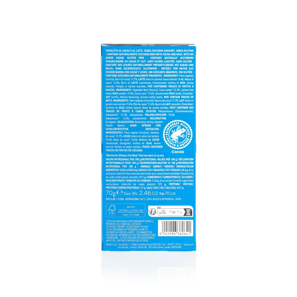 NO Added Sugar Milk Chocolate Bar - Image 5
